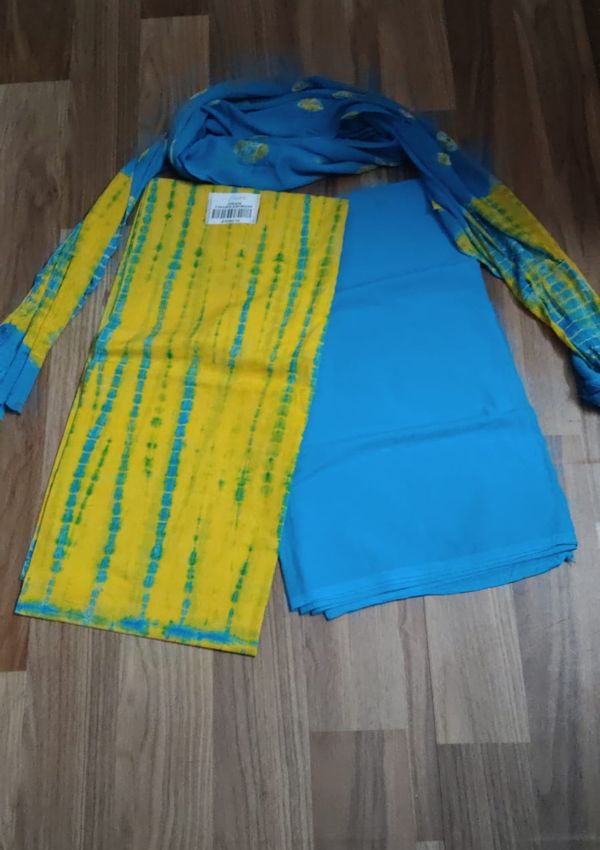 Cotton Suit Chiffon Dupatta
